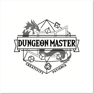 Dungeon Master (Black) Posters and Art